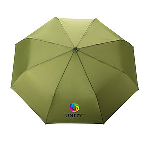 21" bambus auto-open/close deštník Impact ze 190T RPET AWARE - reklamní deštníky