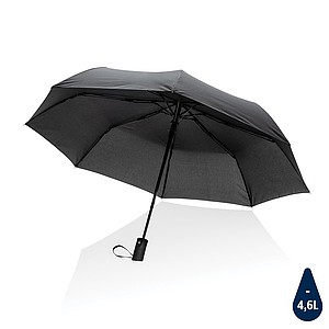 Automaticky mini deštník Impact AWARE™ RPET 190T, průměr 97 cm, černá - reklamní deštníky