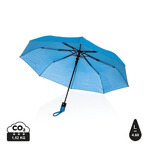 Automatický skládací deštník, modrý - reklamní deštníky