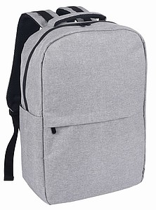 Batoh s polstrovanou přihrádkou na notebook, šedý - reklamní předměty