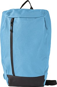 Batoh s přední vertikální kapsou, světle modrý - reklamní předměty