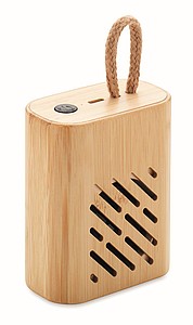 Bezdrátový reproduktor s bambusovým povrchem - reklamní předměty
