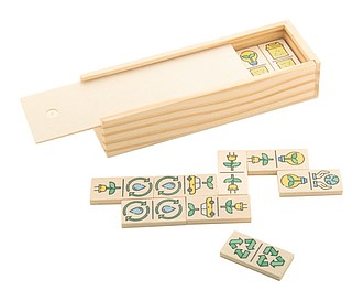 BONDER Dřevěné domino se tematikou životního prostředí - reklamní předměty