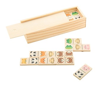 BONDER Dřevěné domino se zvířaty - reklamní předměty