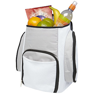 Chladicí batoh z polyesteru, bílý - reklamní předměty