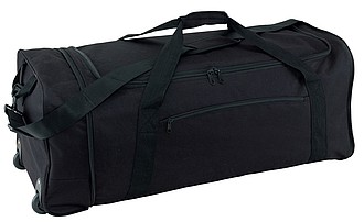 ELISA Skládací cestovní taška na kolečkách, černá - tašky s potiskem