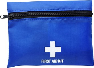 FRANCESCA Lékárnička první pomoci v nylonové taštičce, modrá - reklamní předměty