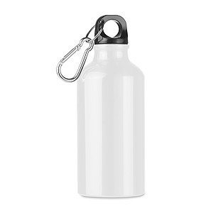 Hliníková láhev na pití, 400ml, bílá - reklamní předměty