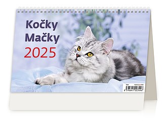 Kočky 2024, stolní kalendář - reklamní kalendáře