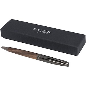 Kuličkové pero s dřevěným desaignem, černá - propisky s potiskem