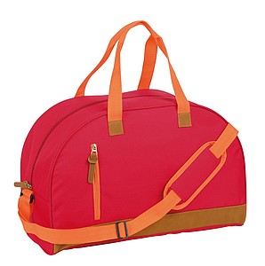 MANDELINA Sportovní taška s hlavní prostornou kapsou, červená - tašky s potiskem