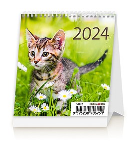 Mini Kittens 2024, stolní kalendář - reklamní kalendáře
