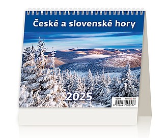 Minimax České a slovenské hory 2024, stolní kalendář - reklamní kalendáře
