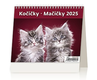 Minimax Kočičky 2024, stolní kalendář - reklamní kalendáře