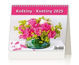 MiniMax Květiny 2024, stolní kalendář - reklamní kalendáře