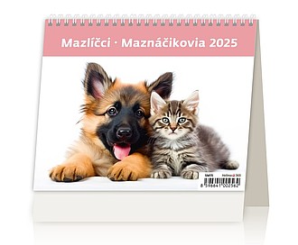 Minimax Mazlíčci 2024, stolní kalendář - reklamní kalendáře