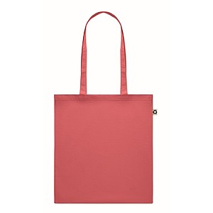 Nákupní taška z recyklované bavlny, červená - eko tašky s potiskem