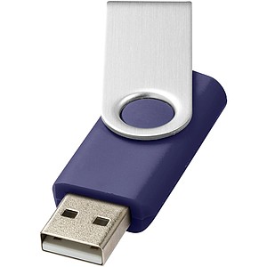 Otočný USB disk 16 GB, královská modrá - reklamní předměty