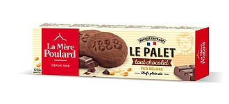 PABA Francouzské sušenky La Mére Poulard Tradition All chocolate French shortbread, papír 125 g - reklamní předměty
