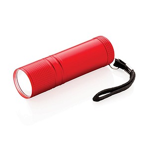 PACHANDA Vysoce zářivá kapesní COB svítilna, červená - reklamní předměty