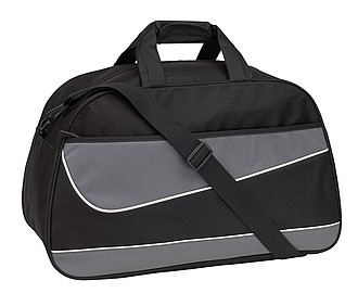 PEPES Sportovní taška, černo šedá - tašky s potiskem
