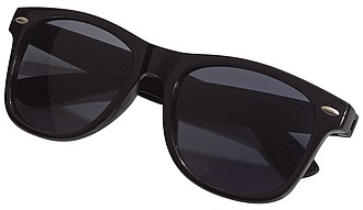 Plastové sluneční brýle, UV400, černé - reklamní předměty