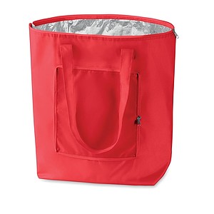 Praktická skládací chladící taška, červená - reklamní předměty