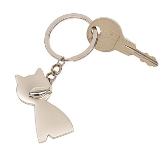 Přívěšek na klíče ve tvaru kočky - klíčenky s potiskem