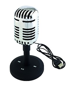 Reprák ve tvaru mikrofonu - reklamní předměty