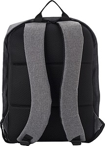 SKIROS Dvoubarevný batoh na notebook s ochranou proti krádeži. Černá/šedá - reklamní předměty