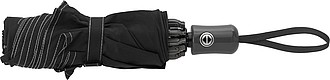 Skládací automatický OC deštník, pr. 105cm, černý - reklamní deštníky