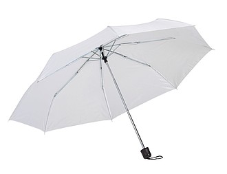 Skládací kapesní deštník, bílý - reklamní deštníky
