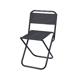 Skládací kempingová židlička, černá - reklamní předměty
