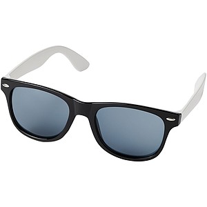 Sluneční brýle s bílými nožičkami a UV 400, černé obroučky - sluneční brýle s vlastním potiskem