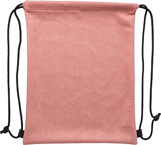 Stahovací batoh z polyesteru, červený - reklamní předměty