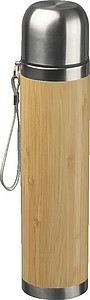 Termoska s bambusovým potahem 500 ml,béžová - reklamní předměty