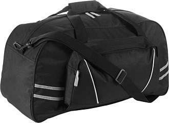 TOGO Sportovní taška na zip, černá - tašky s potiskem