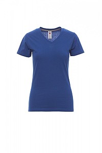 Tričko dámské PAYPER V-NECK královská modrá S - dámská trička s vlastním potiskem