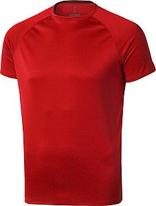 Tričko ELEVATE NIAGARA COOL FIT T-SHIRT červená M - trička s potiskem