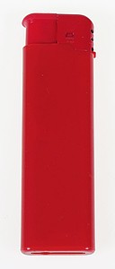 Zapalovač plastový, červený - zapalovače s potiskem